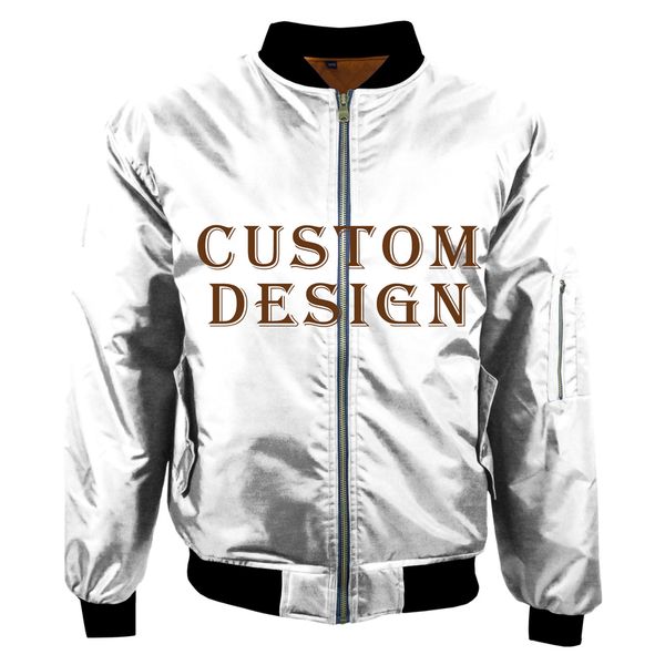 

2019 winter keep warm nylon and cotton men custom bomber et, Black;brown