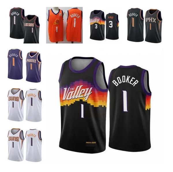 

basketball jersey suns devin booker chris paul;swingmen jerseys, Black;red