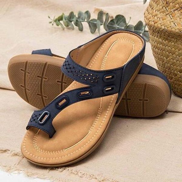 

women casual slippers summer lady shoes flat anti-slip slippers ethnic shoes plus size 43 sandals female flip flops ladies shoes, Black