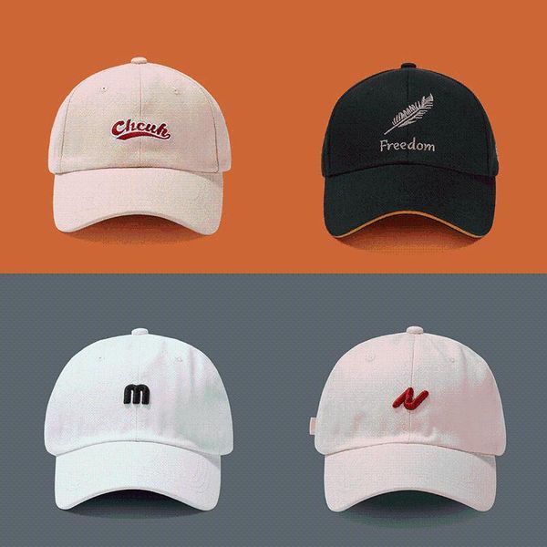 

beanie/skull caps all-match outdoor baseball cap fashion letter couple casual hat hip-hop embroidery pattern adjustable cotton, Blue;gray