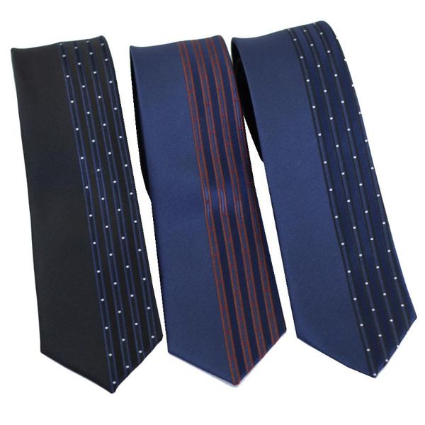 

neck ties coachella half stripe contrast necktie microfiber skinny tie 6cm black blue, Blue;purple
