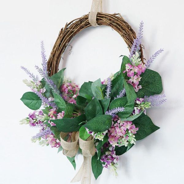 

decorative flowers & wreaths wedding decoration christmas wreath floral hoop decor for home hanging pendant artificial flower