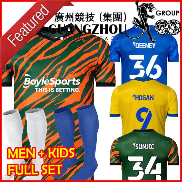 

21 22 birmingham soccer jersey deeney bela mcgree city fc 2021 2022 home away third adults men kids kit full set football shirt short socks, Black