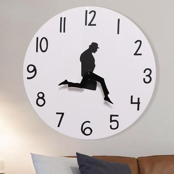 

wall clocks acrylic creative clock living room decorative walking time briefcase