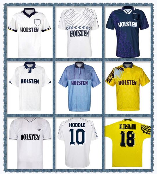 

1984 1986 maradona gascoigne hoddle retro soccer jersey 1991 1992 1993 1994 1995 mabbutt sheringham lineker klinsmann barmby vintage classic, Black;yellow