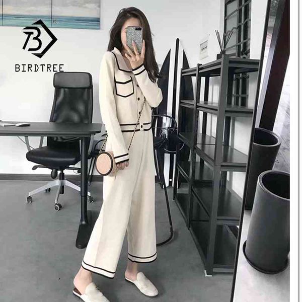 

autumn new arrival women's fashion sets casual chic lapel and casual pants s9n612t 210419, White