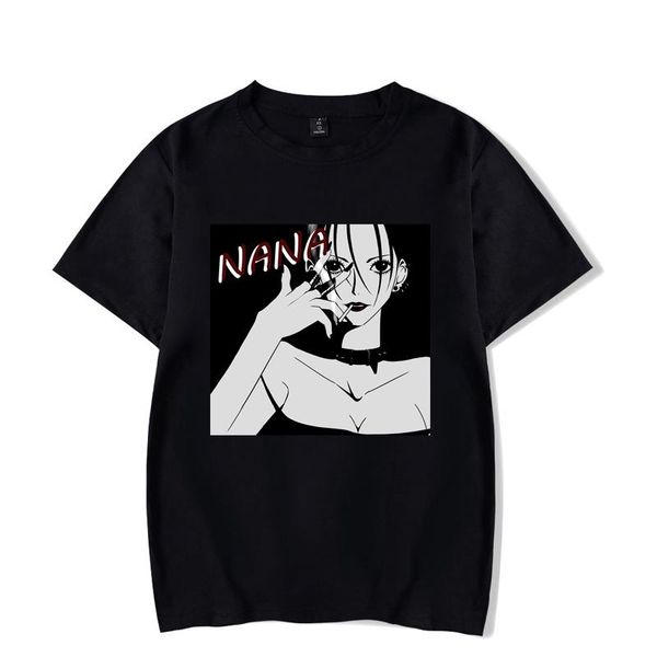 

men's t-shirts nana osaki japan anime men woman manga cotton printed clothes o-neck summer streetwear harajuku short sleeves tees, White;black
