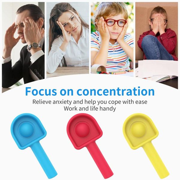 

refills creative silicone toy bubble sensory pen cap up to relieve stress for decompression cover, Black;red