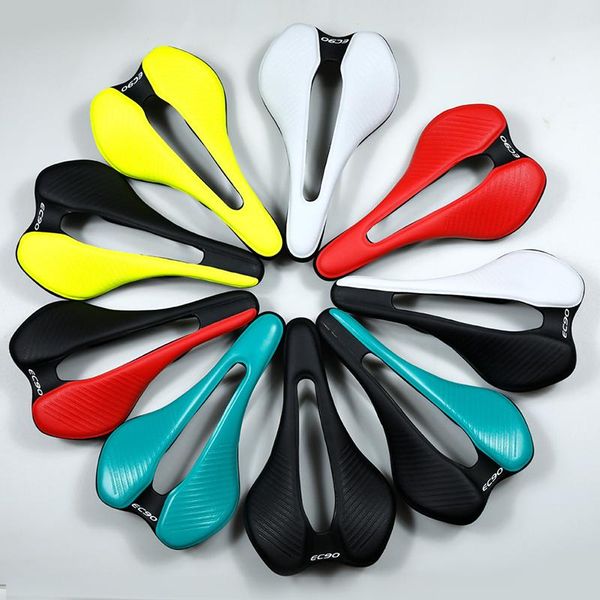 

bike saddles ec90 bicycle saddle cycling seat cushion mtb road 250*143mm 227g soft sponge accessories