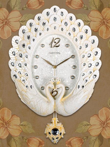 

nordic white wall clock silent royal style battery clocks home decor relogio de parede modern design bk50bg