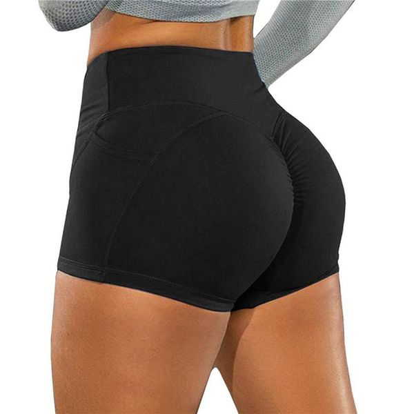 

yoga outfit women sport shorts clothing gym high waist push up for ladies leggings fitness seamless hip lift tight sportswear