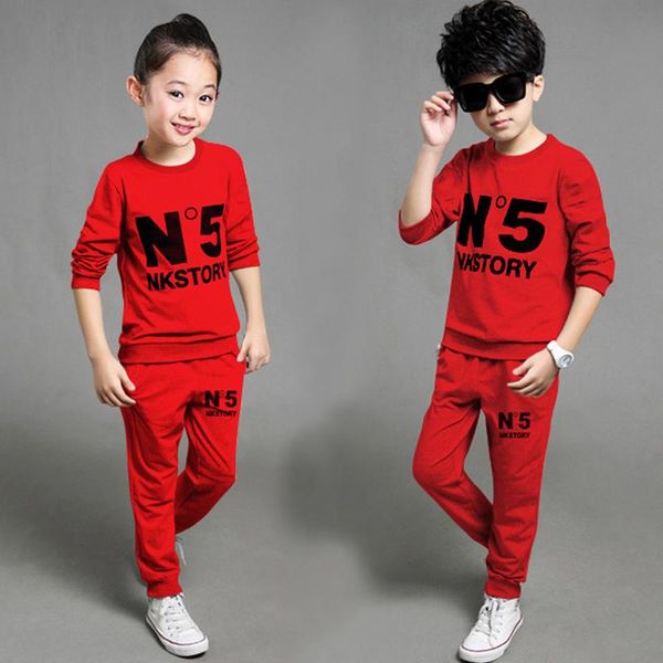 

clothing sets kids sweatshirt clothes for boys girl outsuits autum winter casual sport suits 2 4 6 8 10 years children tracksuit set, White