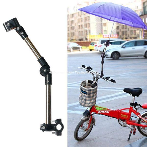 

stroller parts & accessories adjustable mount stand baby umbrella holder multiused wheelchair parasol shelf bike dropship
