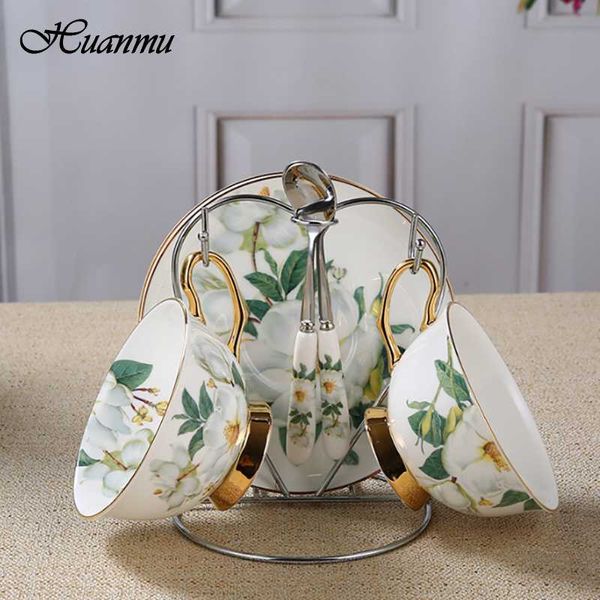 

cups & saucers european style coffee cup and saucer set porcelain british royal tea afternoon bone china couple latte drinkware