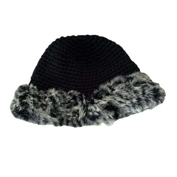 

caps & hats winter russian natural rex fur hat women elastic warm soft handmade knitted bomber beanies, Yellow