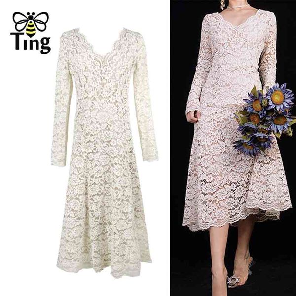 

summer spring vintage lace midi a line dress women street casual retro dresses women's clothing vestidos fashion 210513, Black;gray