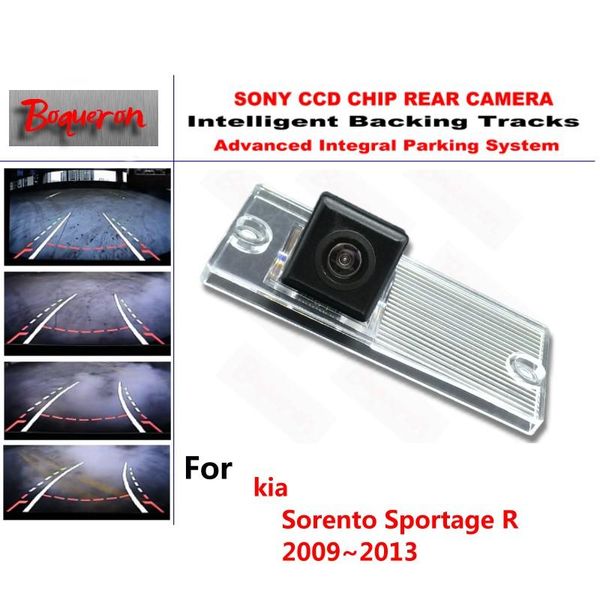

car rear view cameras& parking sensors for kia sorento sportage r 2009~2013 ccd backup camera intelligent tracks dynamic guidance
