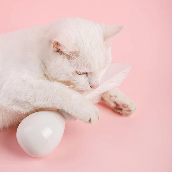 

cat toys modernÂ cat pet interactive playing fun kitten scratching robot tumbler teaser feather supplies
