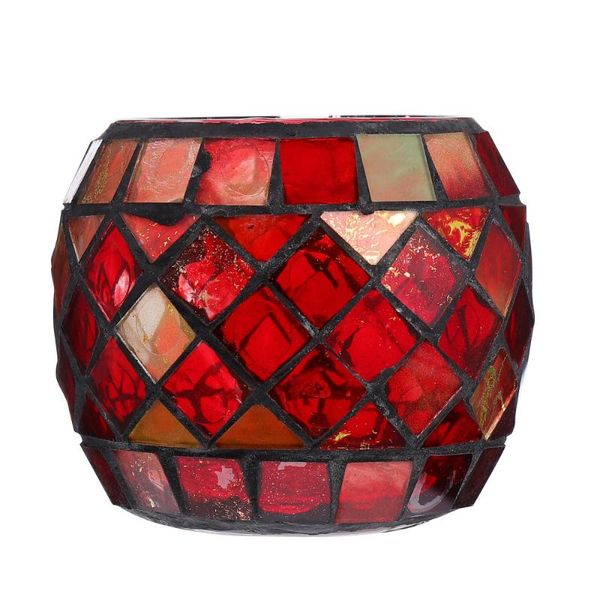 

romantic glass candle holder mosaic tea light without candles