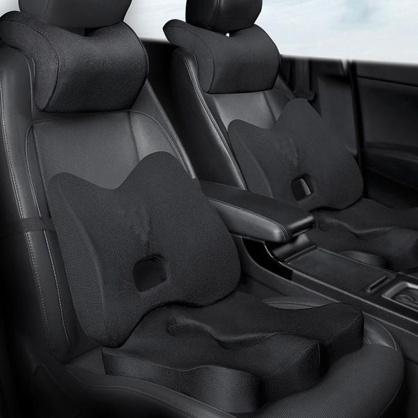 

seat cushions universal car neck pillow auto 3d memory foam support office headrest protection pillows fills cushion accessories interior