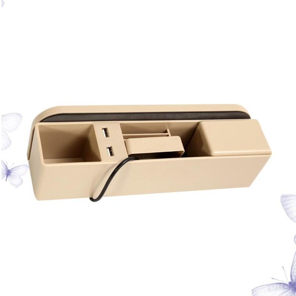 

car organizer seat storage bag stowing tidying pu leather side box multifunction for phone coins cigarette keys