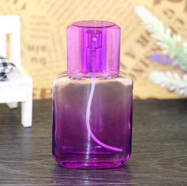 

fashion empty flat glass spray perfume bottle bottles 100pcs/lot storage & jars