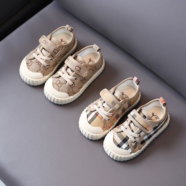 

baby shoes children's canvas spring 2021 korean men's and women's single soft soled, Black