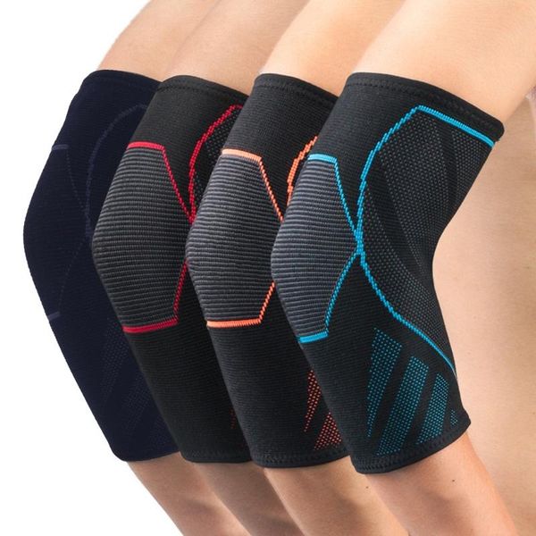 

elbow brace compression sleeve knit glove support protector for tendonitis sport & knee pads, Black;gray