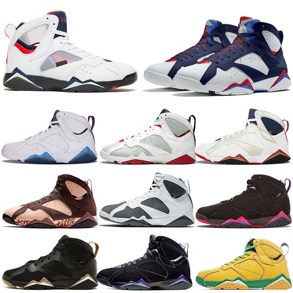 

2022 fashion jumpman 7 mens basketball shoes 7s flint paris oregon ducks french blue hare patta ray allen raptro charcoal sports trainers sn