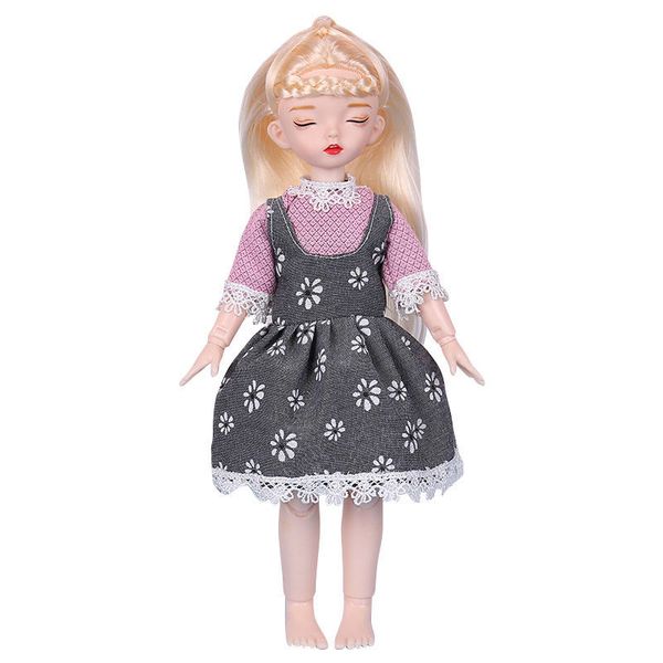 

6 points sleep doll BJD doll and princess clothes accessories removable joint 1/6 doll wedding dress gift toy for girls
