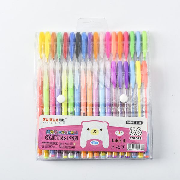 

pen flash 12 24 color 48 high gloss chalk hand account orcent student set stationery neutral