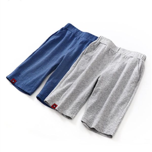 

trousers kids summer knee length pants infants boys sport thin cotton outdoor loose sweatpants children 3-7 years boutique clothes, Blue
