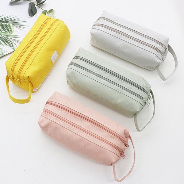 

pencil bags bag case trousse scolaire pink ferace cartuchera para lapices school etui kawaii canvas large capacity kalem kutusu box
