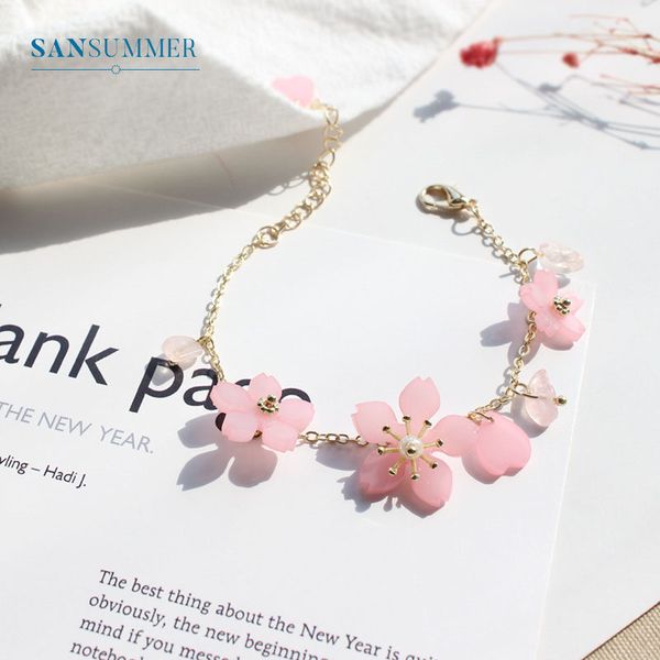 

bracelet fashion flowers bracelet for women charm bracelets, Golden;silver