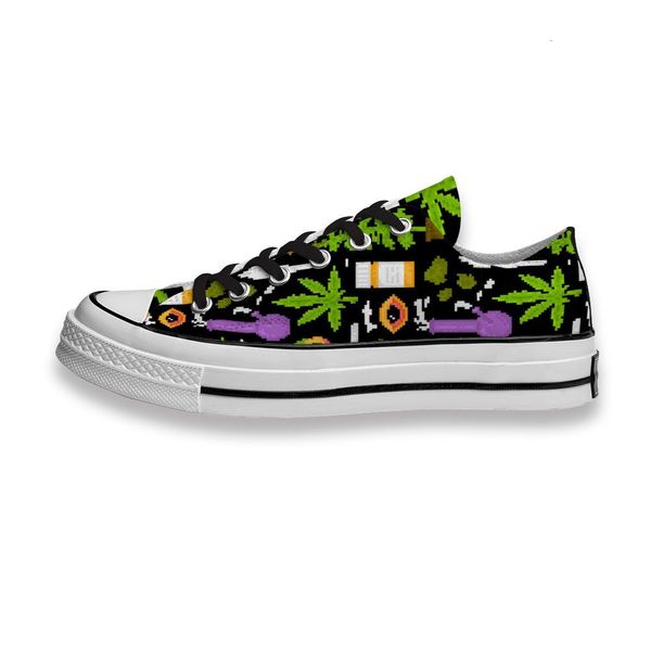 

custom printed shoes morphine leaf pixel sneakers low mens womens skateboard sport footwear diy trainers canvas casual shoe