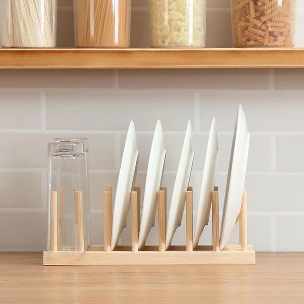 Крючки Rails Homeving сосновая тарелка для стойки стакана кухня хранения столовая на полке Организатор Организатор