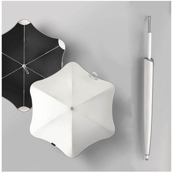 

umbrellas handle sun designed for elegant women 6k strong fiberglass win ladies anti uv umbrella fashion simple style long