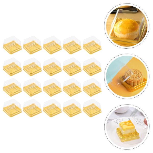 

gift wrap 150 pcs square moon cake boxes egg-yolk puff containers packing