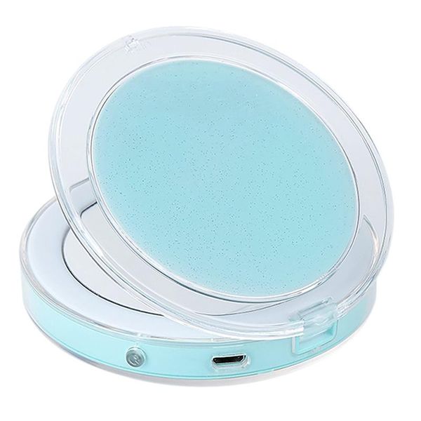 

compact mirrors vanity mirror with led light small portable pocket lighting for handbags and travel