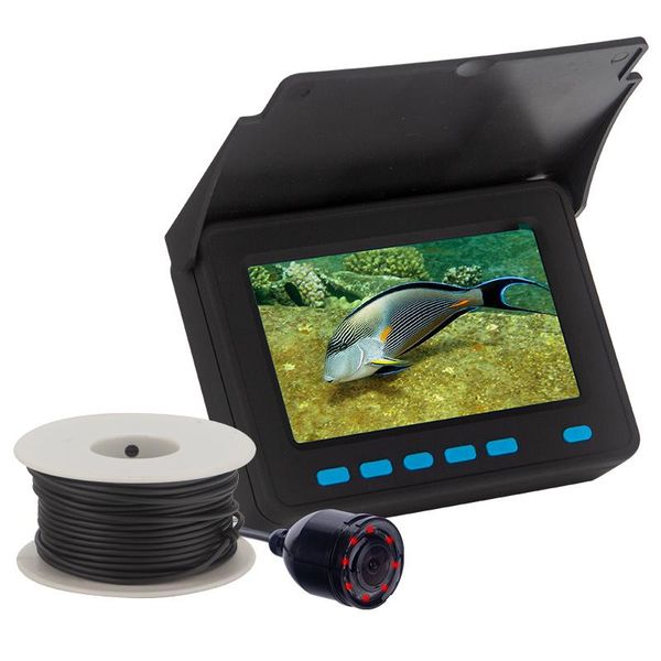 

30m 1200tvl fish finder underwater fishing camera 4.3 inch monitor led night vision 120 degrees live broadcast ip cameras