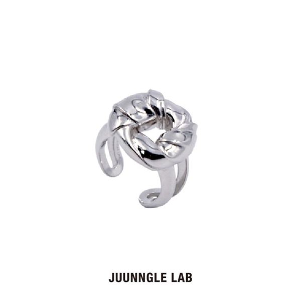 

cluster rings juunngle lab vortex open ring, unisex, thick gold-plated, adjustable, niche, original design, trendy brand, ring, Golden;silver