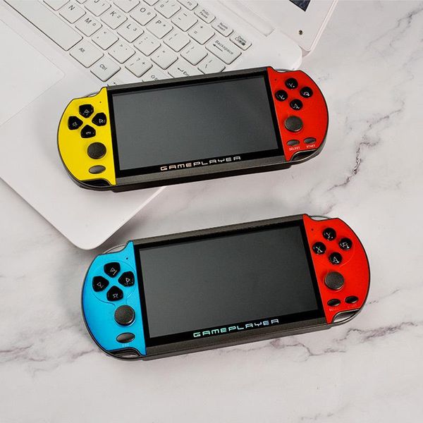 

portable handheld x7 upgraded version 4.3-inch with 1000 classic 8g 8-128-bit support mp3 mp4 players game
