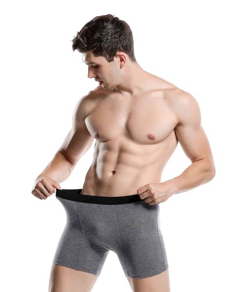 

underpants the high-quality goods men's plain cotton sports underwear, Black;white