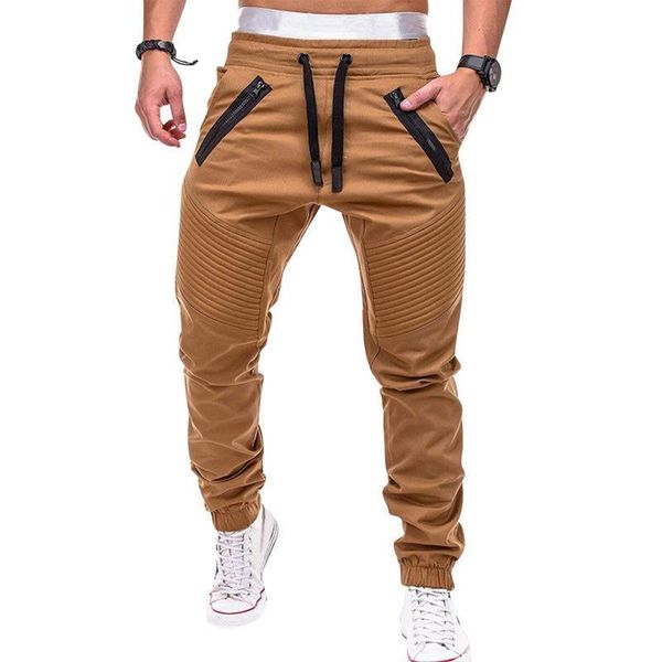 

men's pants fashion hip hop loose men's letter printed personalized sports casual and versatile simple low waist trend, Black