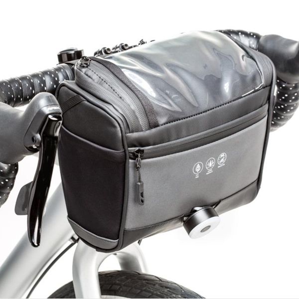 

bike handlebar bag reflective waterproof front frame bicycle basket pack for mtb road scooter night riding car & truck racks