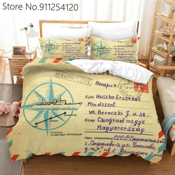 

bedding sets dad mother's day gift blanket letter meassage printing duvet cover 2/3 piece bed quilt girls bedspread
