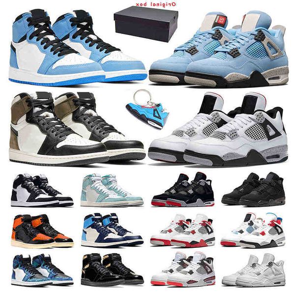 

mens trainer basketball 1s university blue obsidian dark mocha women turbo green 4s fire red black cat outdoor sports shoes sneakerubsi