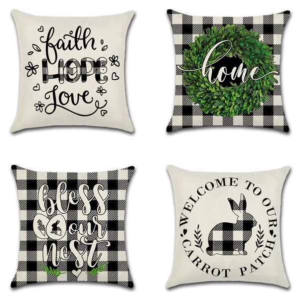 

cushion/decorative pillow easter series theme home decoration case sofa cushion cover throw pillowcase decor pillowcover decorations