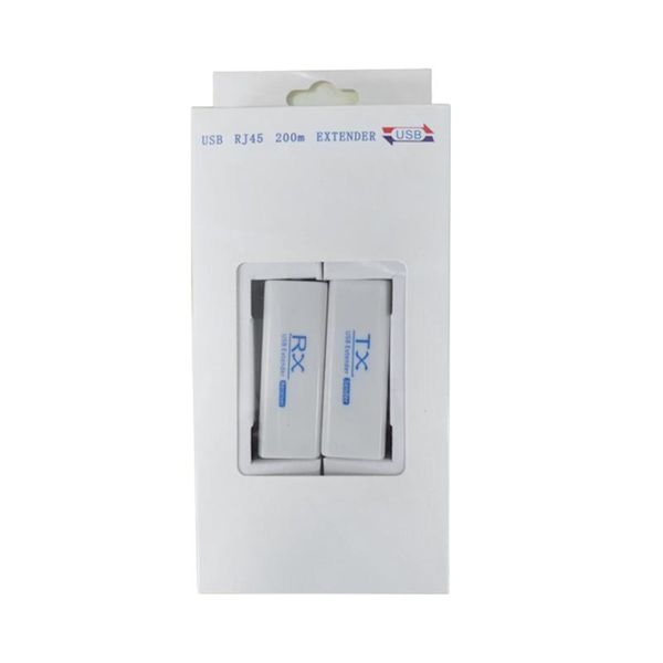 

computer cables & connectors usb 200m rj45 extender tx rx sender receiver ethernet cable usb2.0 converter extension adapter by cat5e or cat6