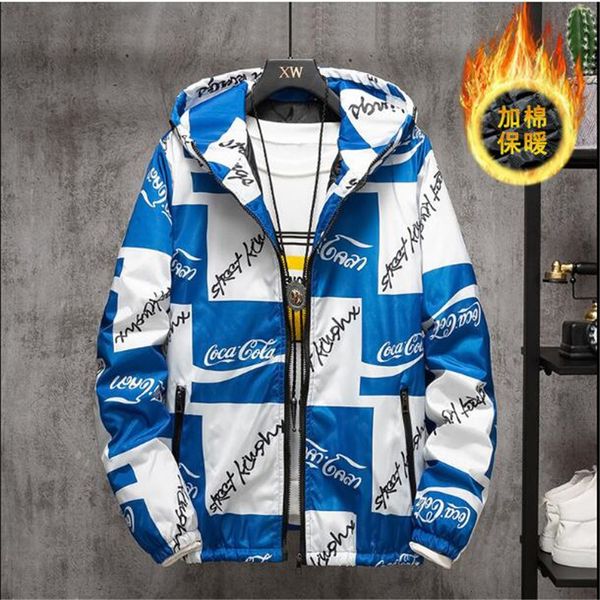 

men's down & parkas winter men parka overcoat hood zipper cotton jacket coat windbreaker man fashion male warm jackets1 ui2s, Black